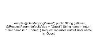 Spring Boot @RequestParam Explained | Retrieve Query Parameters in Controller