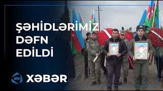 3 şəhidimiz dəfn edilib