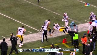 Big Ben's Deep Pass to Darrius Heyward-Bey | Steelers vs. Patriots | NFL