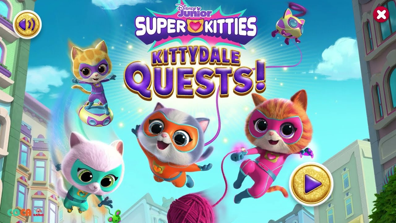 SuperKitties Disney Junior KITTYDALE QUESTS! Part 2 - Ginny, Spark ...