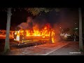 fdny flatbush brooklyn e255 u0026 l157 turn out for phone alarm u0026 fully involved bus