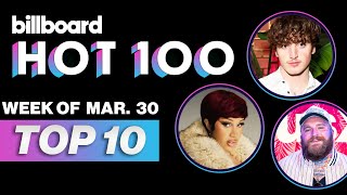 Billboard Hot 100 Top 10 Countdown For March 30th | Billboard News