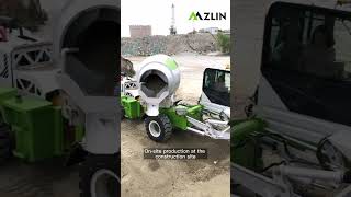 The whole construction process of self-loading concrete mixer