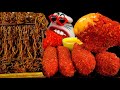 ASMR MUKBANG :) Cheetos Chicken & Cheese Stick & Black Bean Noodle Eating Show!