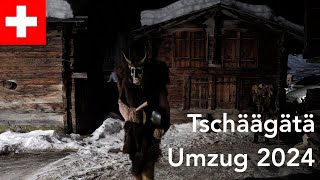 Dancing Tschäägätä: Fasnacht Umzug 2024 Lötschental