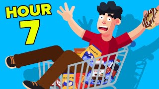 Spending 24 Hours In Grocery Store || FUNNY CHALLENGE \u0026 EXPERIMENT