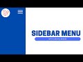 Sidebar Menu App - Part 1
