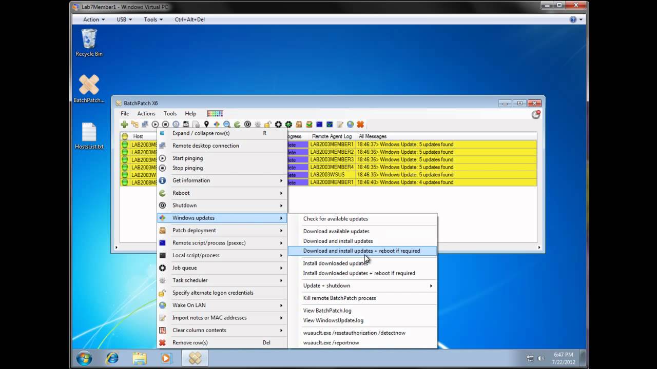 Installing Windows Updates On Remote Computers Batchpatch Tutorial