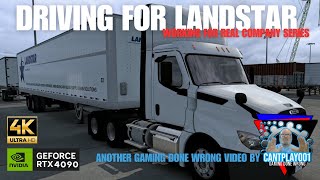 AMERICAN TRUCK SIMULATOR DRIVING FOR LANDSTAR 4K ULTRA HD WORKING FOR REAL COMPANY SERIES