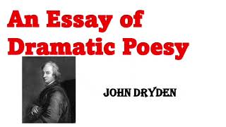 Essay on  Dramatic Poesy by John Dryden | kannada summary | literary criticism @learneasilyhub