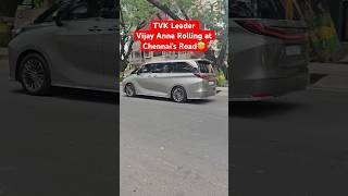 TVK Leader Vijay Anna Rolling at Chennai’s Road🤩 #tvk #vijay #actorvijay #lexus #luxurycar #chennai