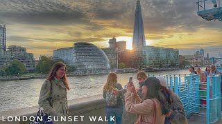 England, London Sunset Walk | Borough Market to Tower Bridge London [4K HDR]