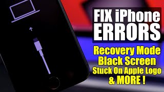 How To FIX iPhone Recovery Mode, Black Screen, Stuck On Apple Logo & MORE !
