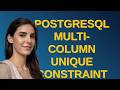 Dba: PostgreSQL multi-column unique constraint and NULL values