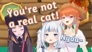 Kiara exposes Gura as a fake cat