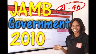 JAMB CBT Government 2010 Past Questions 21 - 46