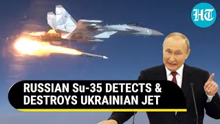 On Cam: Russian Su-35 'stings' Ukrainian aircraft along the frontline | Watch Dramatic Footage