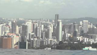 MARINA BAY SANDS SINGAPORE AT ROOFTOP POOL PART 1