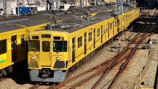 【風切音】旧2000系2417F+2419F保谷駅発車シーン