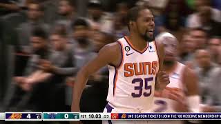 KD Suns First Bucket, Block and 3-Pointer | Phoenix Debut