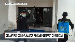 Cegah Virus Corona, Kantor Pemkab Disemprot Desinfektan - CNN ID Update