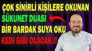 ÇOK SİNİRLİ KİŞİLERE OKUNACAK SÜKUNET DUASI, SİNİRLİ KİŞİYİ KEDİ GİBİ YAPAN DUA