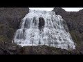 the majestic dynjandi waterfall in the westfjords of iceland