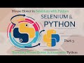 Selenium with Python Tutorial : Part 3: Mouse Hover Action with Python