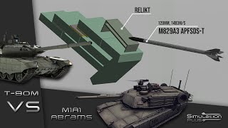 M1A1 Abrams VS T-90M | Armour Piercing Simulation