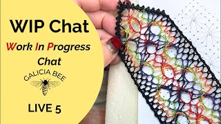 🕷️♥️ W.I.P. Chat! Work in Progress Mille Arachne bobbin lace bookmark pattern