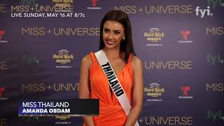 The 69th Miss Universe Competition - Interview with Miss Thailand, Amanda Obdam