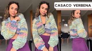 TUTORIAL CROCHÊ  CASACO VERBENA - PAP  FALA + CROCHETA #3