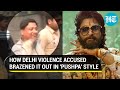 Delhi violence 'mastermind' Ansar makes 'Pushpa' move, smiles outside court I Jahangirpuri Clashes