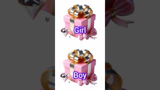 Choose your gift box girl VS boy #viral #trending #gift #short#