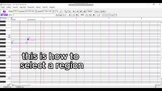 how to select a region in UTAU