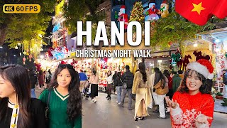 🇻🇳 Christmas in HANOI 2024 🎄 | Vietnam Walking Tour