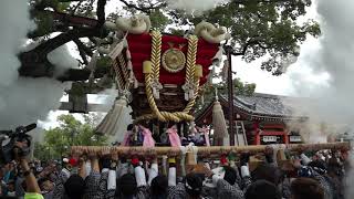 平成29年　百舌鳥八幡宮　秋祭り　月見祭　西之町　宮入