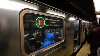 R62A (1) Train With Led  Rollsigns Using Cars From Westchester Yard Leaving 96 Street