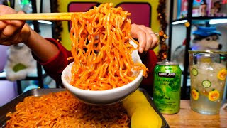 Why I don’t talk about my mom l 2X Nuclear Fire Noodles l MUKBANG