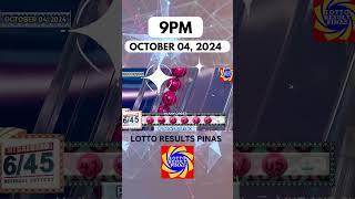 Lotto Result October 4, 2024 9PM 6/45 Megalotto Draw | PCSO Lotto Result Today #pcsolottoresulttoday