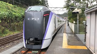 【6倍速車窓右側】E353系 あずさ46号 南小谷〜新宿