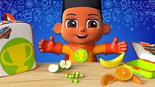 Eating Healthy \u0026 how | Super Geek Heroes | Pre School Learning Videos