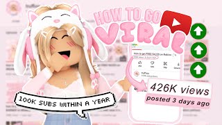 How to go VIRAL [i got 100k in less than a year]