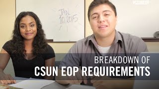 Requirements to apply for EOP at CSU, Northridge