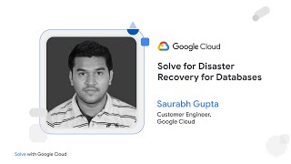 Solve for Disaster Recovery for Databases