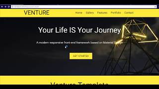 Materialize Using Sample Responsive Website