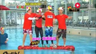 RunningMan水上大作战！刘在石拍Gary的那一巴掌快笑死我了！