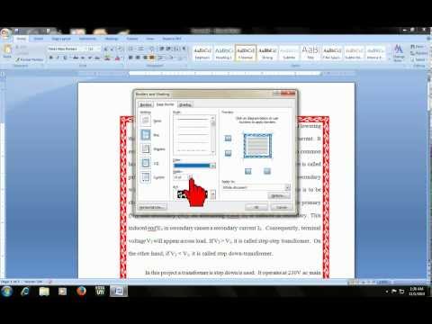 Microsoft word shortcut: How to insert page border Microsoft word shortcut: How to insert page border