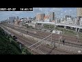 2021.07.27 新幹線電気軌道総合試験車 926イーストアイ 東北新幹線 くだり検測 日暮里通過