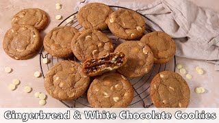 Gingerbread White Chocolate Cookies Recipe